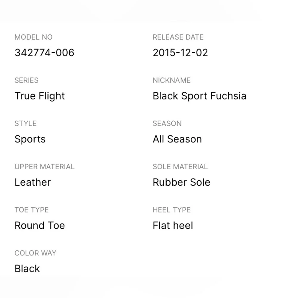 Jordan True Flight GG Black Sport Fuchsia NIB - Picture 9 of 9